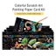 DARON Scratch Art Painting Paper Card Kit Đồ chơi DIY Đồ chơi sáng tạo Đồ chơi giáo dục DIY Magic Doodle Board Scratch Stick Magic Scratch Cards Sticker Sách tô màu Bảng vẽ khủng long