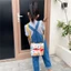 SQ11 Crayon Shin-chan Hoạt Hình Dễ Thương Túi Xách Đeo Vai Túi Thời Trang Dung Tích Lớn In Cá Tính