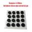 Đường kính 4,5mm - 99mm Tròn Tự Dính Mặt Sau Cao Su Silicon Miếng Lót Nội Thất Chân Tủ Đệm Chân Miếng Đệm Chống Trơn Trượt Sàn Bảo Vệ Giảm Sốc Độ Dày 1.5-5mm