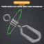 Bộ 50 Đầu Nối Chụp Câu Cá Có Pin Cường Lực Cao Bền 2 # -12 # Bóng Hạng Nặng