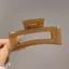 Yoo 4Inch Lớn Vuốt Tóc Kẹp Cho Tóc Dày Hình Chữ Nhật Hàm Kẹp Vuông Kẹp Tóc Chống Trơn Trượt Phụ Kiện Tóc Cho Nữ