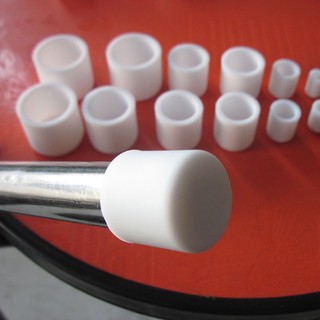 1 / 5 / 10 Chiếc Trắng Tròn Silicon Cao Su Vỏ Silicon Cao Su Nắp Cách Nhiệt Tay Bàn Ghế Chân Bao Ống Tay ID 3.7-74.5mm