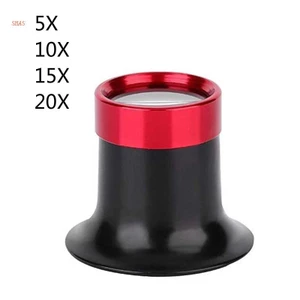 Kính Lúp 5X / 10X / 15X / 20X Bằng Hợp Kim Nhôm Dùng Sửa Chữa Đồng Hồ Tiện Dụng