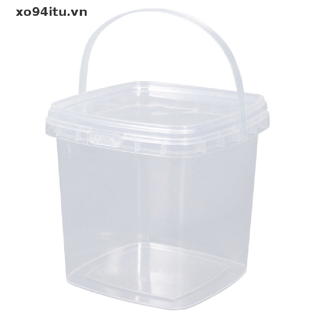 Xô Nhựa Đựng Thực Phẩm Có Nắp Và Tay Cầm XOITU 280ML / 500ML / 1L / 2L