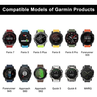 Dây Đeo Silicon 22mm 26mm Tháo Gỡ Nhanh Cho Garmin Fenix 5 5X Plus 6 6X 7 7X / Forerunner 745 935 945 955 / instinct 2