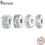 Bamoer Mặt Dây Chuyền Bạc 925 Hình Bướm Đơn Giản BSC840