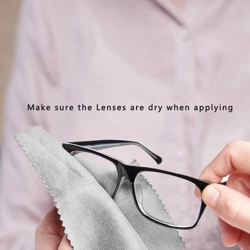 Khăn Lau Kính Điện Thoại Bằng Sợi Da Microfiber Chống Sương Mù Tiện Lợi