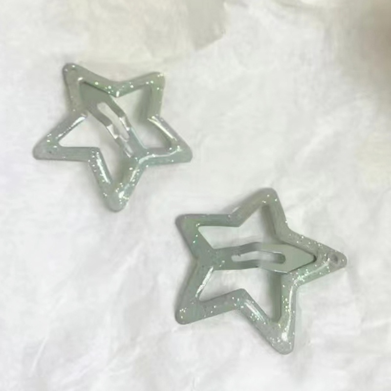 Coo star kẹp tóc dễ thương ngọt ngào kẹp tóc ngôi sao rỗng ngôi sao trang trí mũ nón lấp lánh kẹp tóc kẹp barrettes