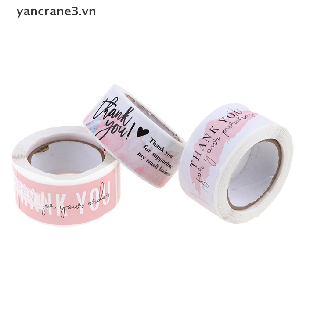 Set 120 Miếng Dán Chữ Thank You Trang Trí Phong Bì Văn Phòng Phẩm yancrane3.vn