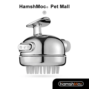 HamshMoc Cao Áp Cho Thú Cưng Đầu Tắm Cực Dài Cho Mèo Chống Tắc Với Massage Cầm Tay Bàn Chải Mềm 2 Chế Độ Cho Chó Mèo Thú Cưng
