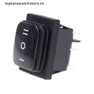 Toplanswatchstore Tự khóa 12V Đen chống nước 6Pin DPDT