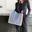 Túi đựng đồ ăn trưa TOPTOOLCX Casual Flax Nữ Thời trang Tote
