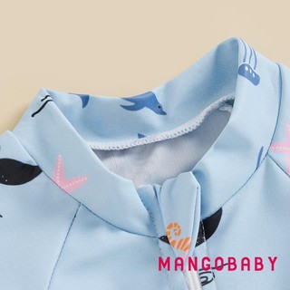 Mg-cute Bé Trai Đồ Bơi Hoạt Hình In Hình Cá Mập Tập Đi Bộ Đồ Tắm Trẻ Em Đồ Bơi Tay Ngắn Bộ Đồ Bơi