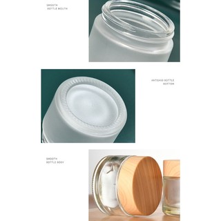 Hộp đựng mỹ phẩm thủy tinh Jay 1PC có nắp đậy cho mẫu trang điểm kem dưỡng da mỹ phẩm