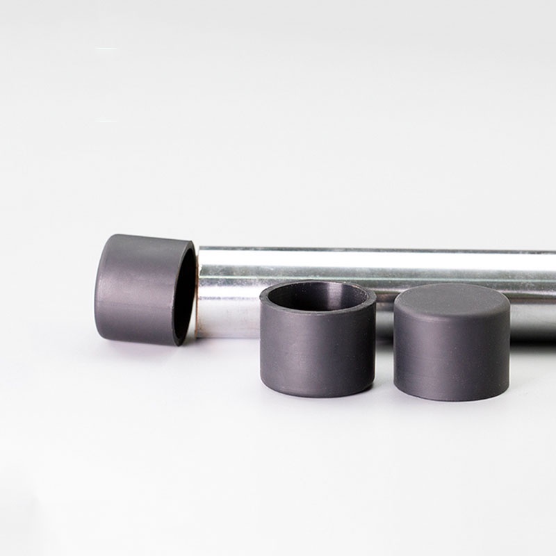 1 / 5 / 10 Chiếc Đen Tròn Silicon Cao Su Vỏ Silicon Cao Su Nắp Cách Nhiệt Tay Bàn Ghế Chân Bao Ống Tay ID 3.7-74.5mm