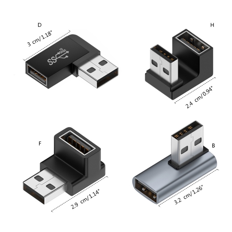 Đầu Nối Chuyển Đổi USB 3.0 Bẻ Góc 90 Độ Tiện Dụng