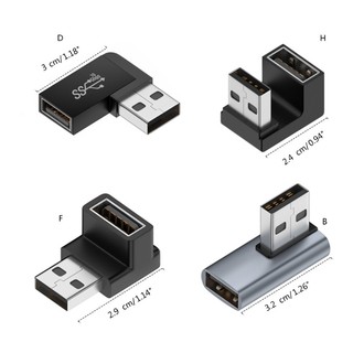 Charmantcc1 USB 3 0 Nam sang Nữ 90 Độ Góc Mở Rộng Adapter USB Lên Trên