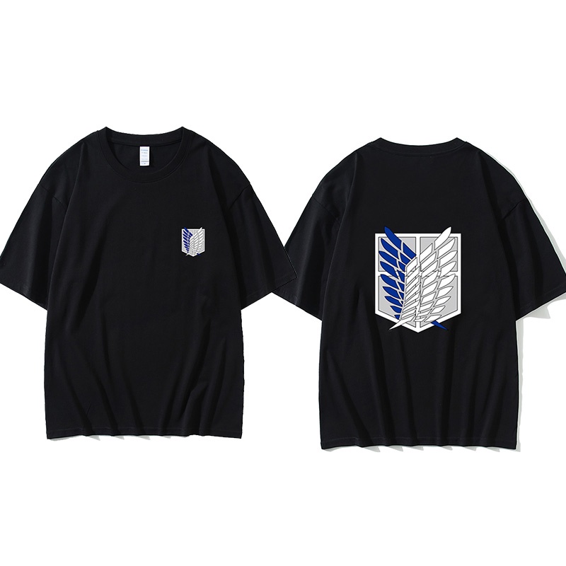 GN Attack on Titan Anime Unisex Short Sleeve Shirt - cosplay thời trang