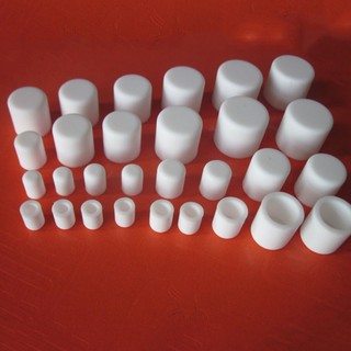 1 / 5 / 10 Chiếc Trắng Tròn Silicon Cao Su Vỏ Silicon Cao Su Nắp Cách Nhiệt Tay Bàn Ghế Chân Bao Ống Tay ID 3.7-74.5mm