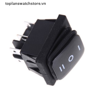 Toplanswatchstore Tự khóa 12V Đen chống nước 6Pin DPDT