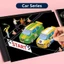 DARON Scratch Art Painting Paper Card Kit Đồ chơi DIY Đồ chơi sáng tạo Đồ chơi giáo dục DIY Magic Doodle Board Scratch Stick Magic Scratch Cards Sticker Sách tô màu Bảng vẽ khủng long
