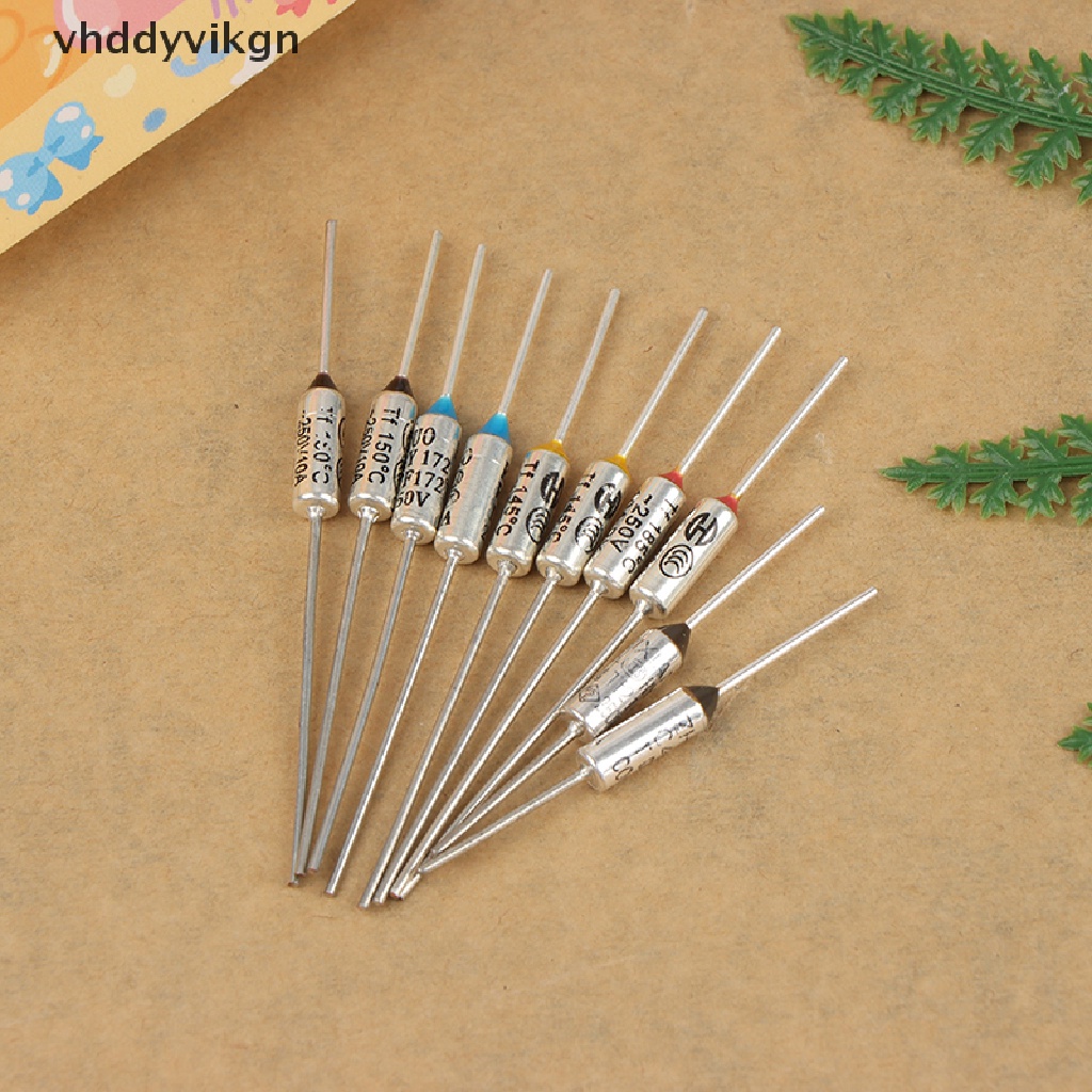 Bộ 10 Cầu Chì Nhiệt 10A 15A 250V 142° 150° 172° 185° 216° Vn vn vn vn vn