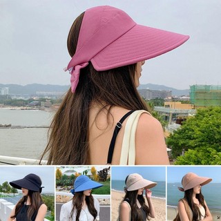 NCE Tấm Che Nắng Rỗng Mũ Che Mặt Mái Nhà Lớn Nữ Mũ Ngư Dân