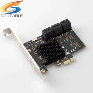 Card Mở Rộng Pcie 1X Sang SATA3.0 6 Cổng PCI-E X1 / X4 / X8 / X16 6Gbps Cho Máy Tính