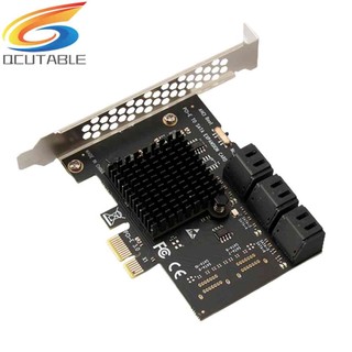 Card Mở Rộng Pcie 1X Sang SATA3.0 6 Cổng PCI-E X1 / X4 / X8 / X16 6Gbps Cho Máy Tính