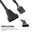 Yoo USB2 0 9Pin Sang Bo Mạch Chủ Usb3 0 20Pin USB2 0 To-3 0 Cáp Nối Dài Adapter