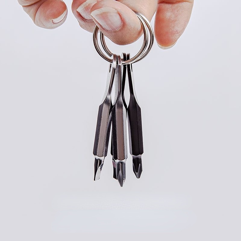 Tuốc Nơ Vít Phillips Mini Bằng Thép Có Rãnh / Móc Khóa Đa Năng