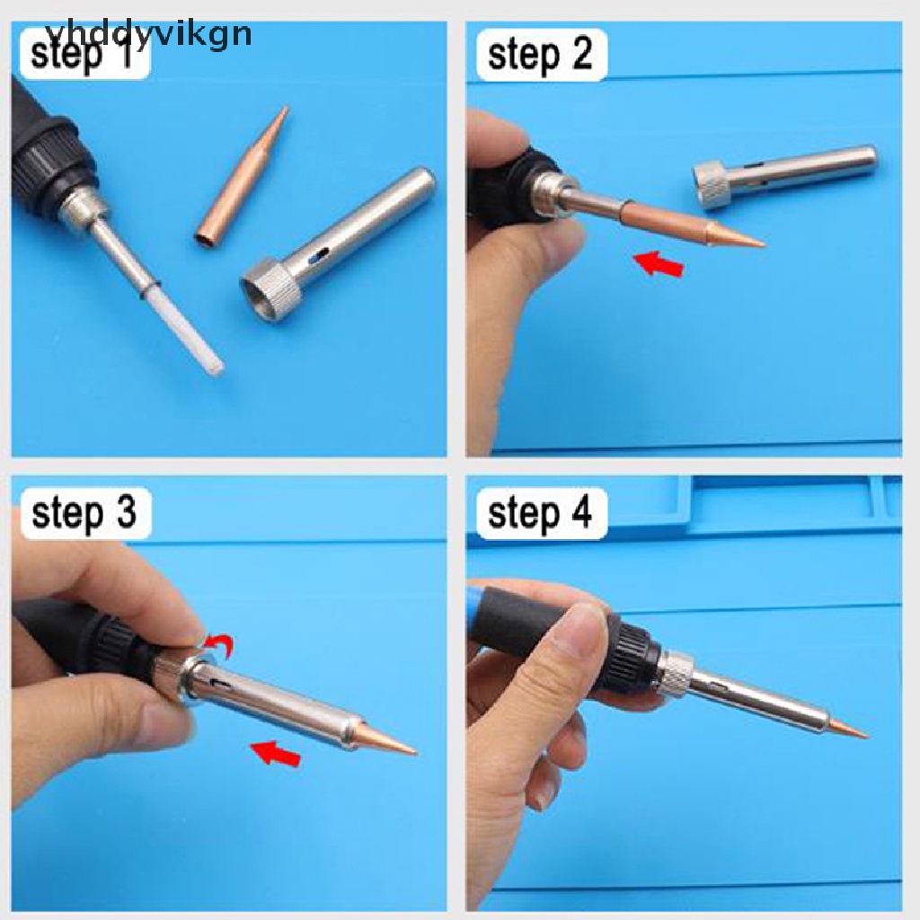 Set 5 / 6 Đầu Hàn 900M-T Bằng Đồng Nguyên Chất Không Chì
 Vn