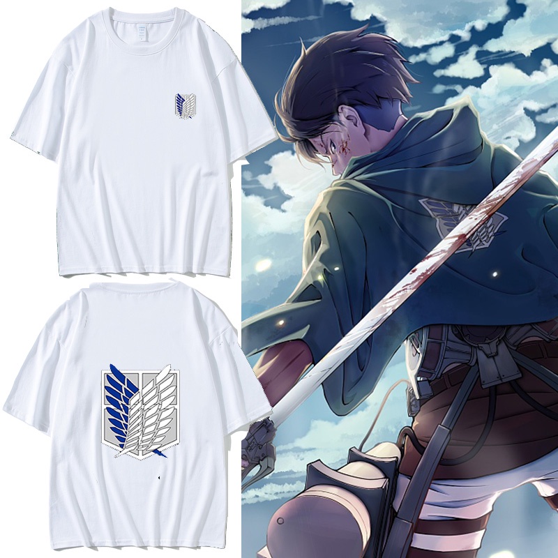 GN Attack on Titan Anime Unisex Short Sleeve Shirt - cosplay thời trang