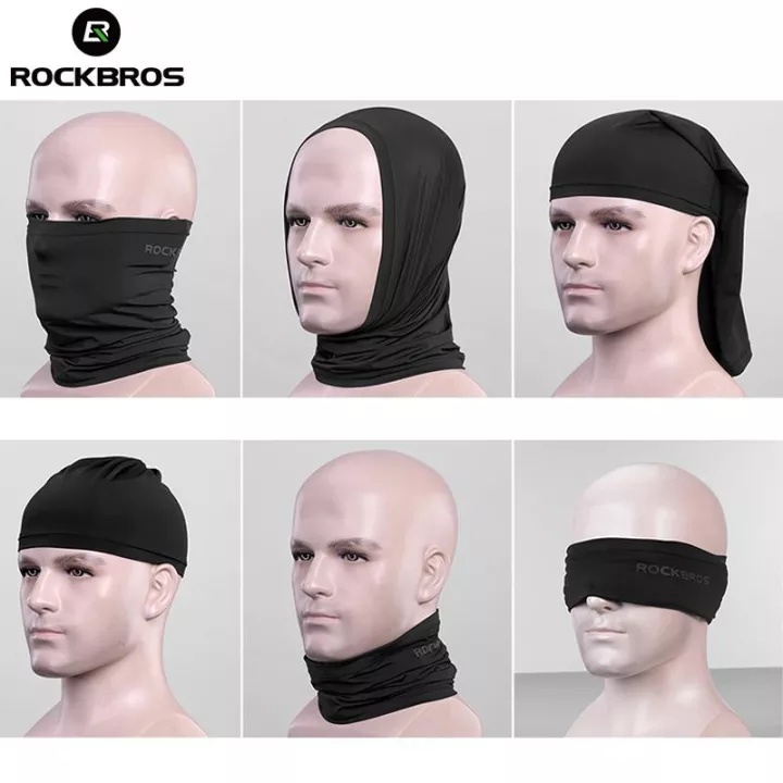 Rockbros Khẩu Trang Lụa Lạnh Chống Tia UV Chống Mồ Hôi Thoáng Khí Dành Cho Nam Và Nữ