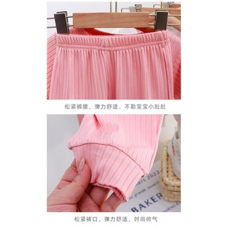 0-16Years Bộ Đồ Ngủ Trẻ Em Hạt Dọc Màu Trơn Bộ Đồ Ngủ Mềm Mại Bé Trai Bé Gái Tay Ngắn Mặc Ở Nhà