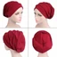 ESSENCEH Nữ Ung Thư Hồi Giáo Mũ Khăn Vải Co Giãn Đầu Mũ Ruffle Hat