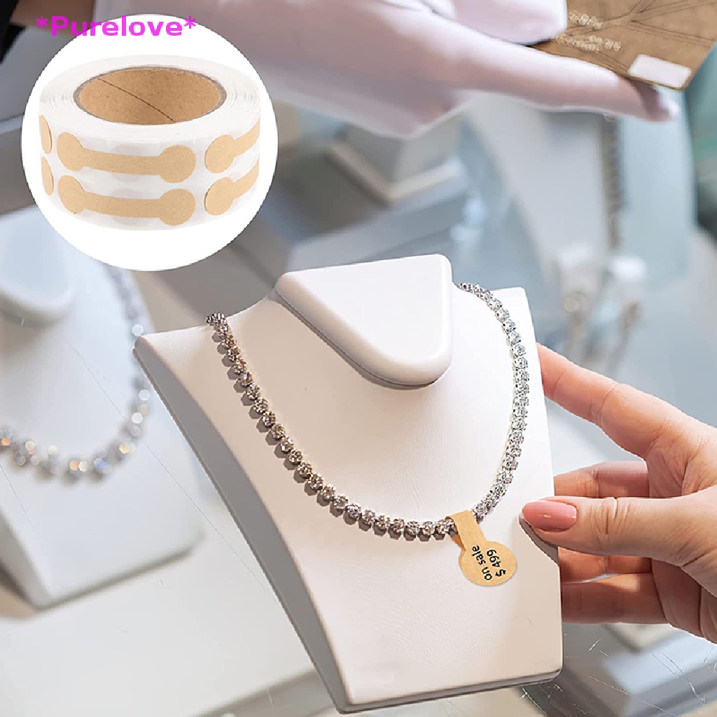 Set 500 nhãn dán QrhYK trưng bày nhẫn trang sức tiện dụng mới