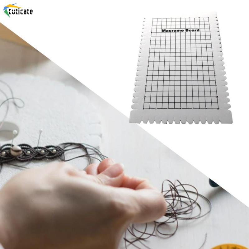 [Cuticate]Bảng macrame gỗ Cuticate 6.29x9.64x0.78in thắt dây trang trí thủ công DIY