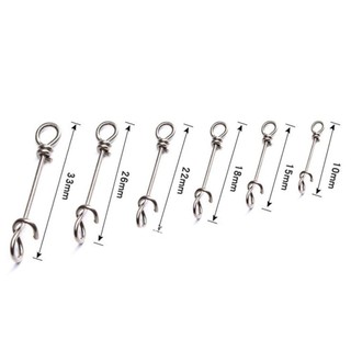 ITRUMPET 50 Cái Đầu nối câu cá bằng thép không gỉ Móc xoay nóng hữu ích