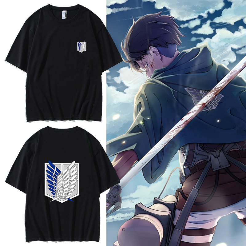 GN Attack on Titan Anime Unisex Short Sleeve Shirt - cosplay thời trang