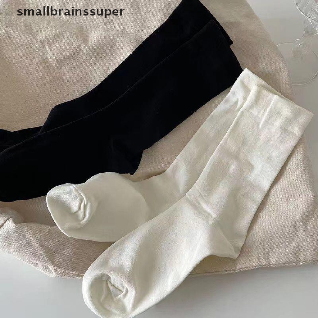Vớ Len Cotton Dài Màu Trơn Thời Trang Cho Nữ SBS