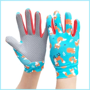 Găng Tay Chống Nắng Bằng Lụa Lạnh Co Giãn Bảo Vệ Toàn Diện Cho Trẻ Em