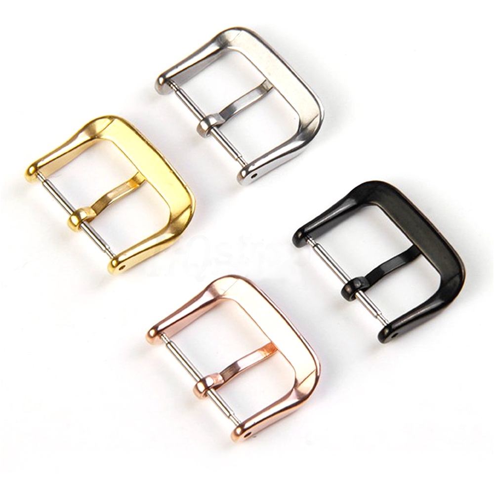 Khóa Cài Dây Đồng Hồ Bằng Thép Không Gỉ Kích Thước 10mm 12mm 14mm 16mm 18mm 20mm