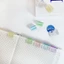 Kẹp giấy chữ CATIYAHA, Kẹp đẩy đa chức năng màu kẹo, Kẹp góc nhựa trong suốt chất lượng cao Văn phòng phẩm
