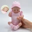 Thực tế và thủ công Full Silicone Vinyl Sơ sinh Bé gái Búp bê Mini Trẻ sơ sinh