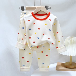 Bộ Đồ Ngủ Bé Gái Hoạt Hình Lycra Cotton Không Xương Đáng Yêu Bộ Đồ Ngủ Mềm Mại Trẻ Em Ấm Áp Homewear