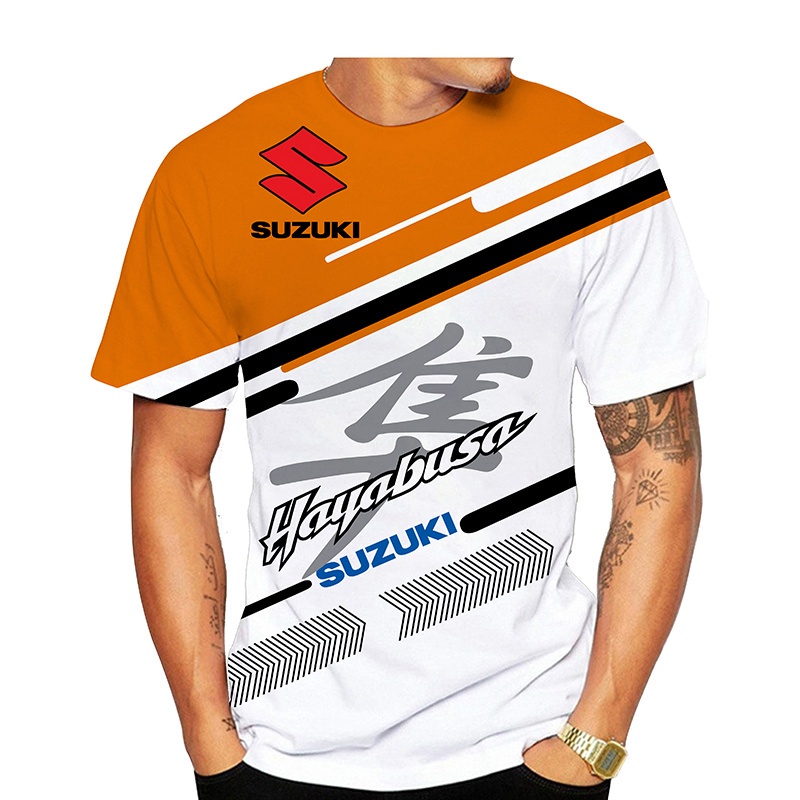 Áo Thun In Hình Suzuki Moto-GP Ecstar 3D Thời Trang Mùa Hè 2023 Cá Tính Cho Nam