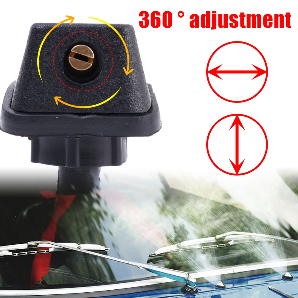 Vòi Phun Nước Rửa Kính Chắn Gió Trước Xe Hơi Xoay 360 Độ Chất Lượng Cao