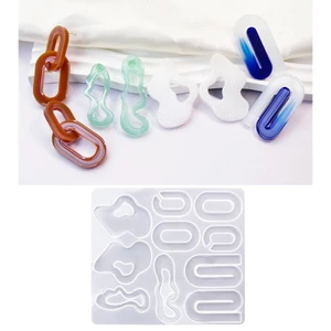 BTF 3D Khuôn Silicon Không Đều Trang Sức Đúc Khuôn Nhựa Dính Mặt Dây Chuyền Khuôn Cho DIY Bông Tai Trang Sức Móc Khóa