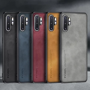 Dành Cho Samsung Galaxy Note 10 / Note 10 Plus Cao Cấp Kinh Doanh Retro Da Cao Su Mềm TPU Ốp Lưng